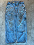 Carhartt double-knee jeans with minor rips-33x30